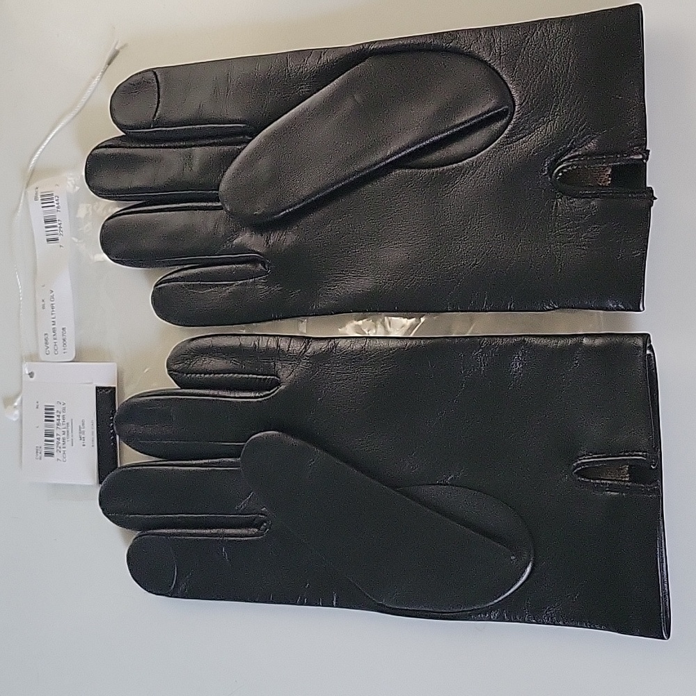 Coach men's leather gloves